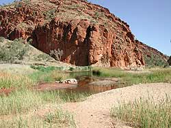 View of Glen Helen Gorge
