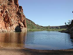 Water-hole at Glen Helen Gorge